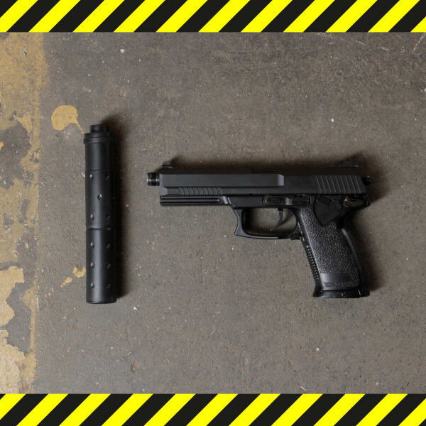B-Ware HFC MK23 Socom Special Gas Pistol, NBB, Black - Bild 1