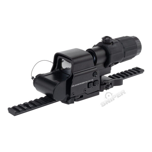 Reapo R558 Holo Red Dot VIsier w/ 3x Magnifier, Black - Bild 1